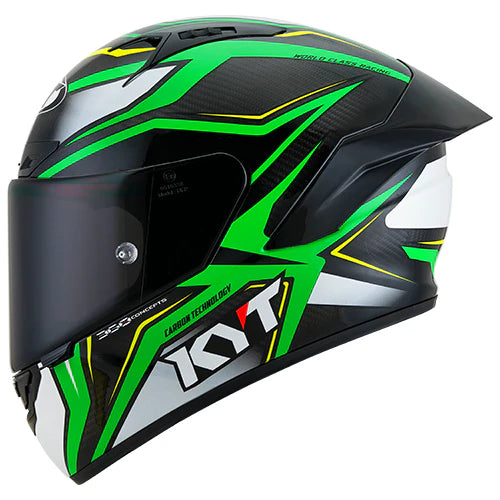 KYT NZ-RACE Carbon Stridee Green Fluo