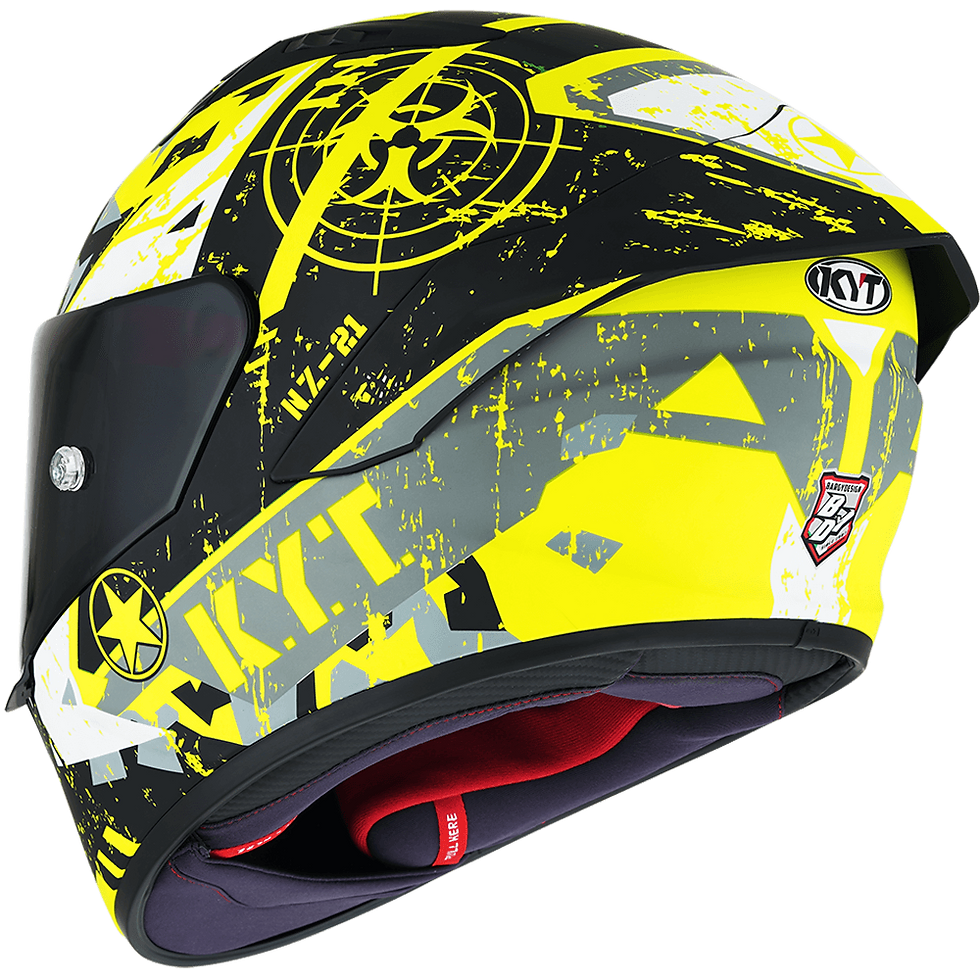 KYT NZ-RACE Blazing Matt Yellow