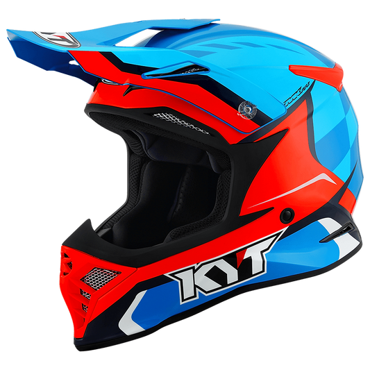 KYT SKYHAWK Glowing Blue/Orange Fluo