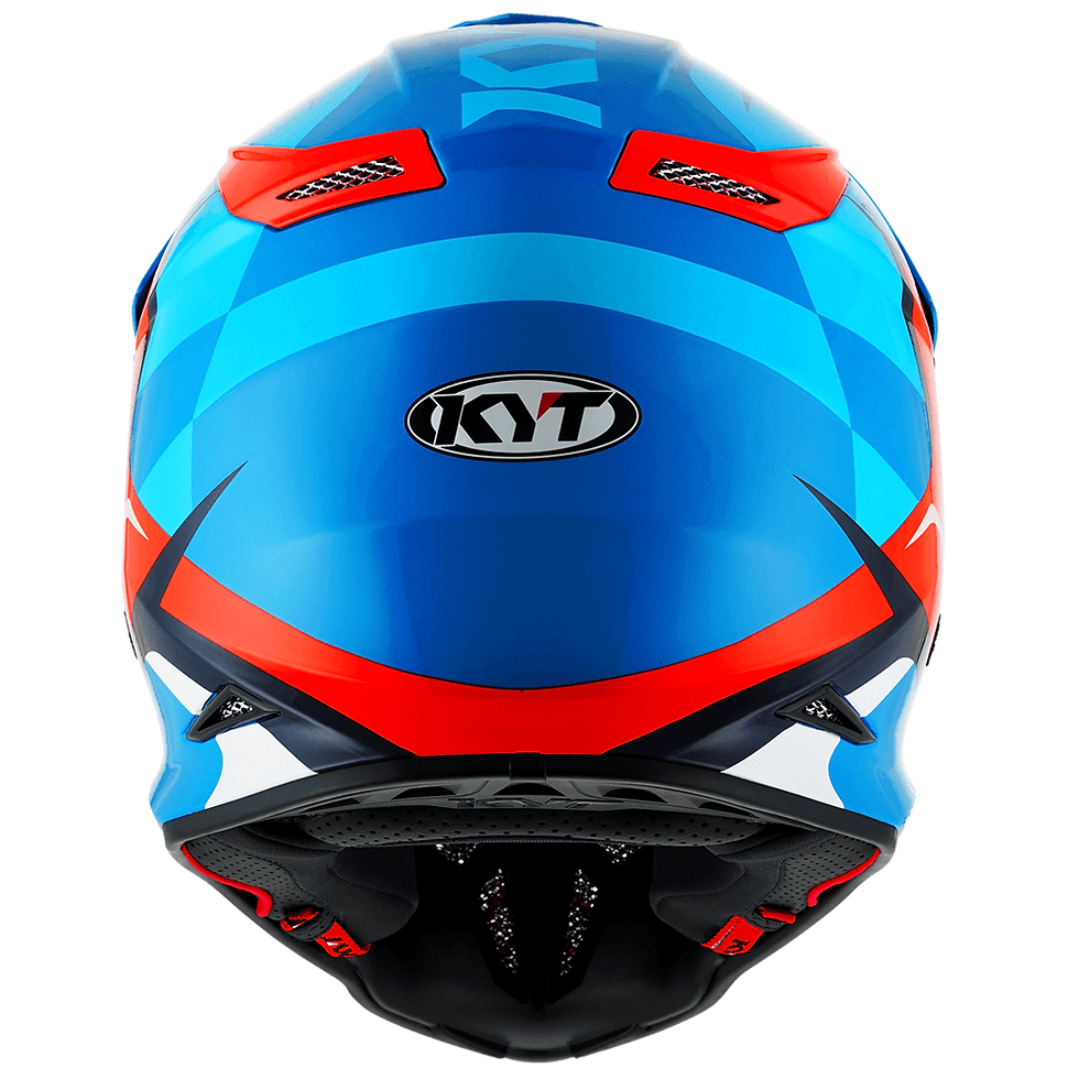 KYT SKYHAWK Glowing Blue/Orange Fluo