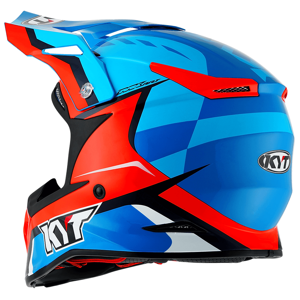 KYT SKYHAWK Glowing Blue/Orange Fluo