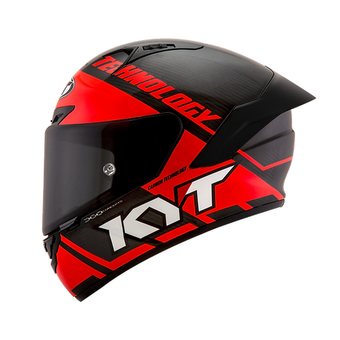 KYT Helmet NZ-RACE Red Fluo carbon