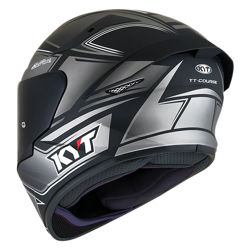 KYT Helmet TT-Cours Matt COOL GRAY