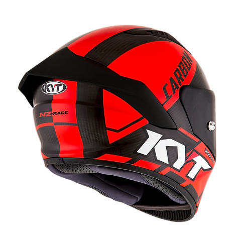 KYT Helmet NZ-RACE Red Fluo carbon