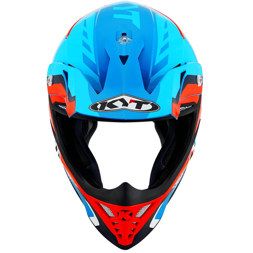 KYT SKYHAWK Glowing Blue/Orange Fluo